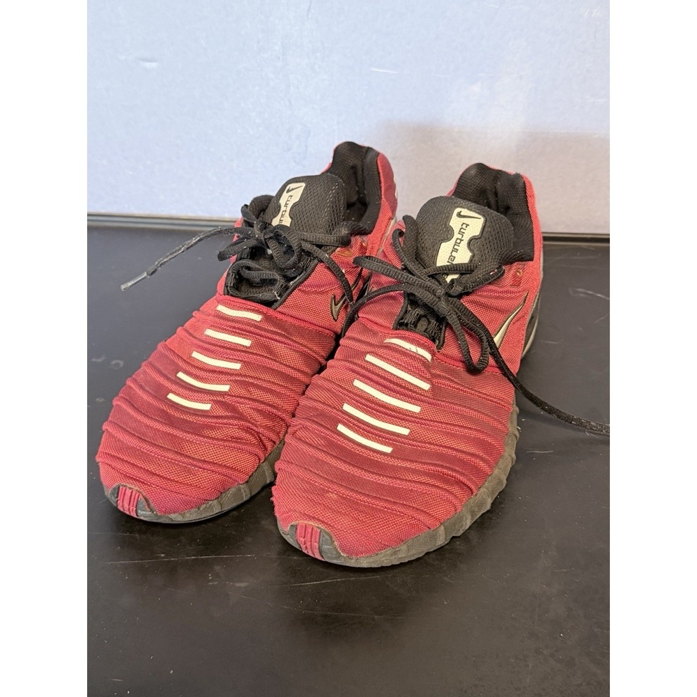 Vintage 2001 Nike Air Max Turbulence 11.5 Maroon Red Black Y2K Rare 602162-602